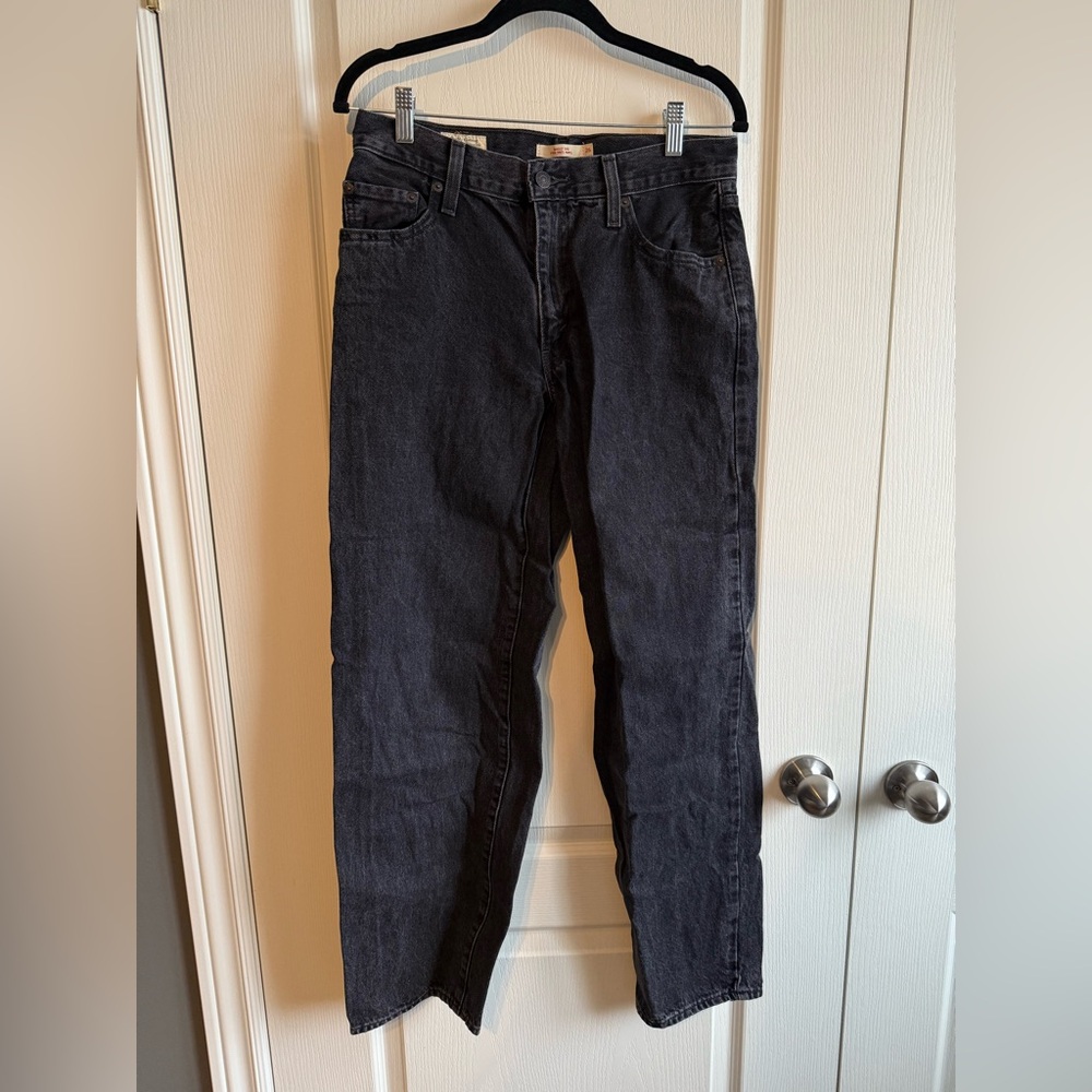 Levi's Women's Black Baggy Dad Jeans